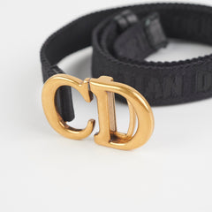 Dior Canvas Women Belt Black