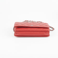 Chanel WOC Wallet On Chain Caviar Red