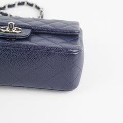 Chanel Mini Rectangular Navy Caviar