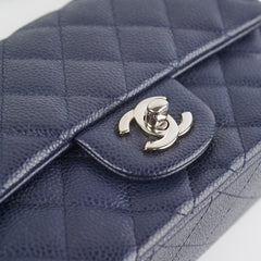Chanel Mini Rectangular Navy Caviar