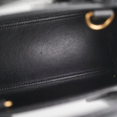 Saint Laurent Sac De Jour Nano Croc Embossed Black