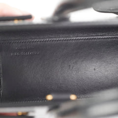 Saint Laurent Sac De Jour Nano Croc Embossed Black