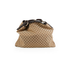 Gucci Large Monogram Canvas Hobo Bag