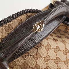 Gucci Large Monogram Canvas Hobo Bag