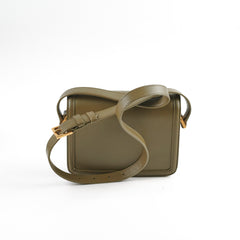 Saint Laurent Solferino Small Satchel Crossbody Olive Khaki