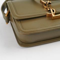 Saint Laurent Solferino Small Satchel Crossbody Olive Khaki