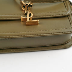 Saint Laurent Solferino Small Satchel Crossbody Olive Khaki