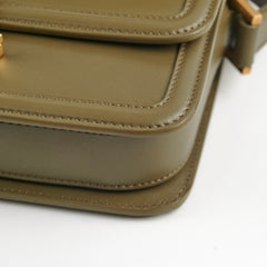 Saint Laurent Solferino Small Satchel Crossbody Olive Khaki