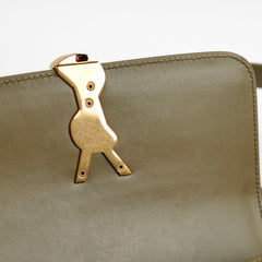 Saint Laurent Solferino Small Satchel Crossbody Olive Khaki