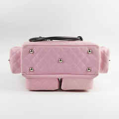 Chanel Vintage Lambskin Reporter Bag Pink