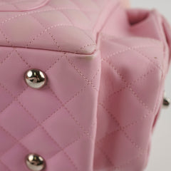 Chanel Vintage Lambskin Reporter Bag Pink