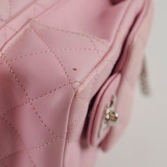 Chanel Vintage Lambskin Reporter Bag Pink
