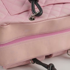 Chanel Vintage Lambskin Reporter Bag Pink
