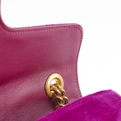 Gucci Small Velvet Violet GG Marmont