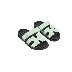 Hermes Chypre Vert Jade Sandals Size 34