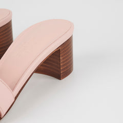 Hermes Oasis Rose Pale Sandals Size 34