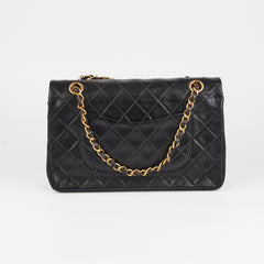 Chanel Vintage Classic Flap Medium Black Lambskin