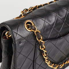 Chanel Vintage Classic Flap Medium Black Lambskin