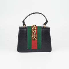 Gucci Sylvie Black Top Handle