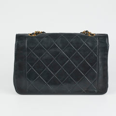 Chanel Diana Lambskin Black Medium