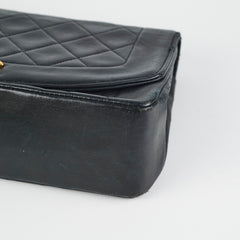 Chanel Diana Lambskin Black Medium