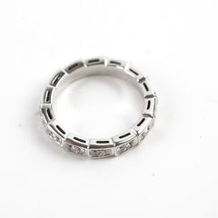 Bvlgari Serpenti Viper Ring  White Gold with Diamonds - Size 51