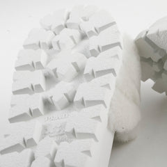 Prada Fur Slides White