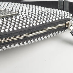 Prada Triangle Crossbody Bag with Crystals