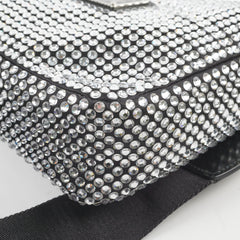 Prada Triangle Crossbody Bag with Crystals