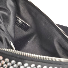 Prada Triangle Crossbody Bag with Crystals