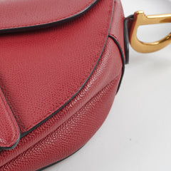 Christian Dior Saddle Bag Burgundy