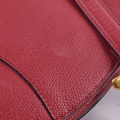 Christian Dior Saddle Bag Burgundy