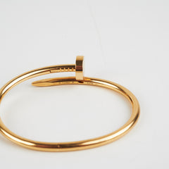 Cartier Just Eun Clou JUC Size 16 Yellow Gold Bracelet