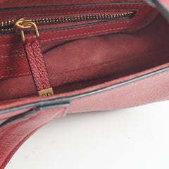 Christian Dior Saddle Bag Burgundy