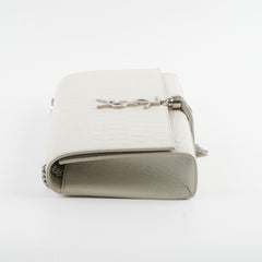 Saint Laurent Medium Kate Tassel Light Grey