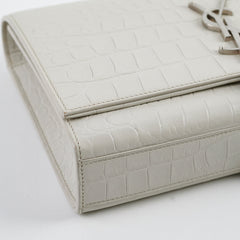 Saint Laurent Medium Kate Tassel Light Grey