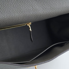 Hermes Kelly 28 Togo Gris Etain - Z Stamp