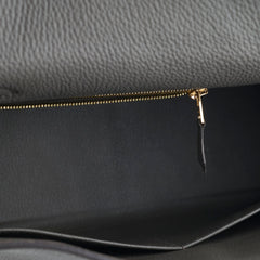 Hermes Kelly 28 Togo Gris Etain - Z Stamp