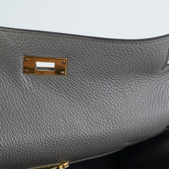 Hermes Kelly 28 Togo Gris Etain - Z Stamp