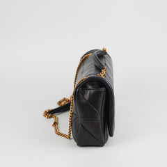 Saint Laurent Medium Lambskin Patchwork Chain Bag