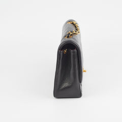 Chanel Diana Lambskin Black Medium