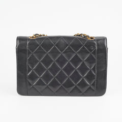 Chanel Diana Lambskin Black Medium