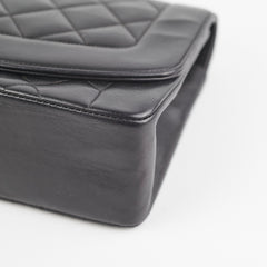 Chanel Diana Lambskin Black Medium