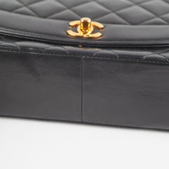 Chanel Diana Lambskin Black Medium