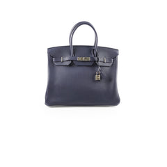 Hermes Birkin 35 Navy Blue T Stamp (2015)