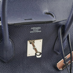 Hermes Birkin 35 Navy Blue T Stamp (2015)