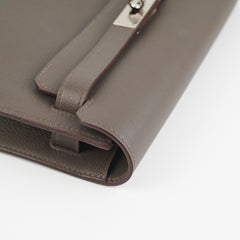 Hermes Pochette Kelly Depeches 25 Gris Etain