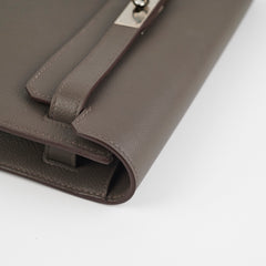 Hermes Pochette Kelly Depeches 25 Gris Etain