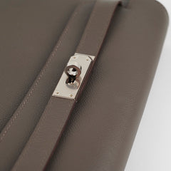 Hermes Pochette Kelly Depeches 25 Gris Etain