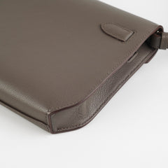 Hermes Pochette Kelly Depeches 25 Gris Etain